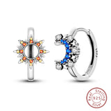 Real 925 Sterling Silver Colorful Dragonfly Butterfly Animal Earrings For Women Exquisite Birthday Anniversary Jewelry Gifts