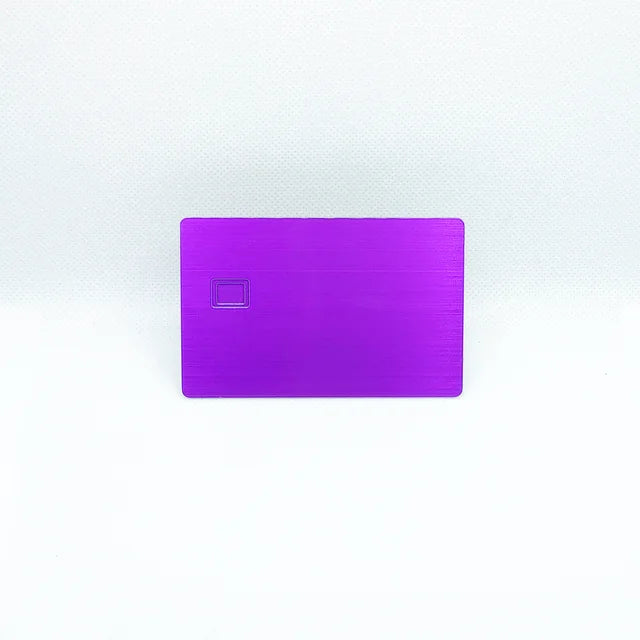 Tarjeta de regalo de metal grueso DIY, tamaño tarjeta de crédito, 0,8 mm 