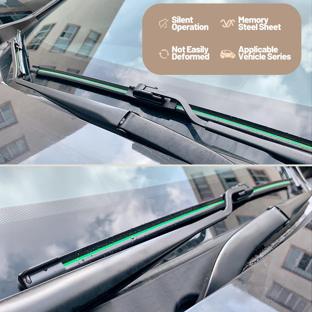 For Renault Captur Kaptur 2013-2023 Front Windshield Wiper Blades 2x Windscreen Window Accessories 2014 2015 2016 2017 2019 2021