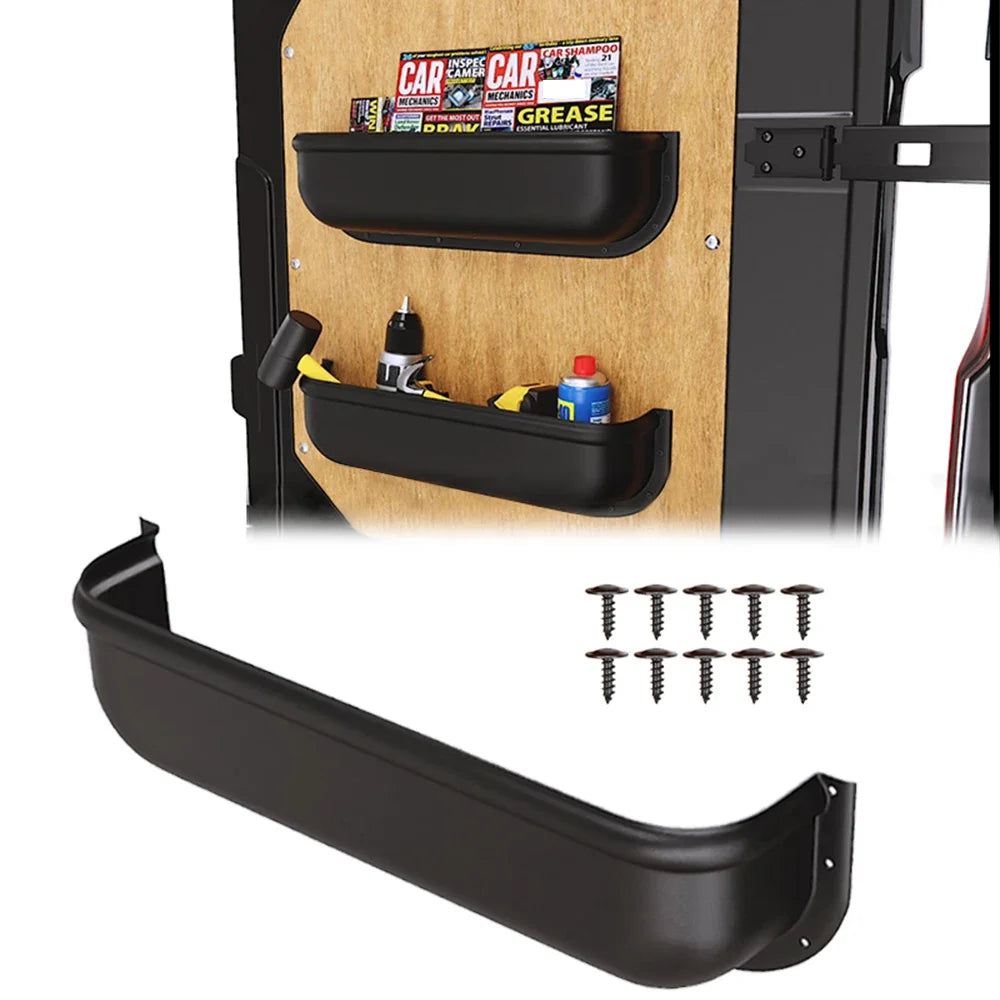 Car Door Handle Storage Box For Van Camper Universal Fit Door Panel Tray Armrest Organizer Cover Car Accessories Storage Box