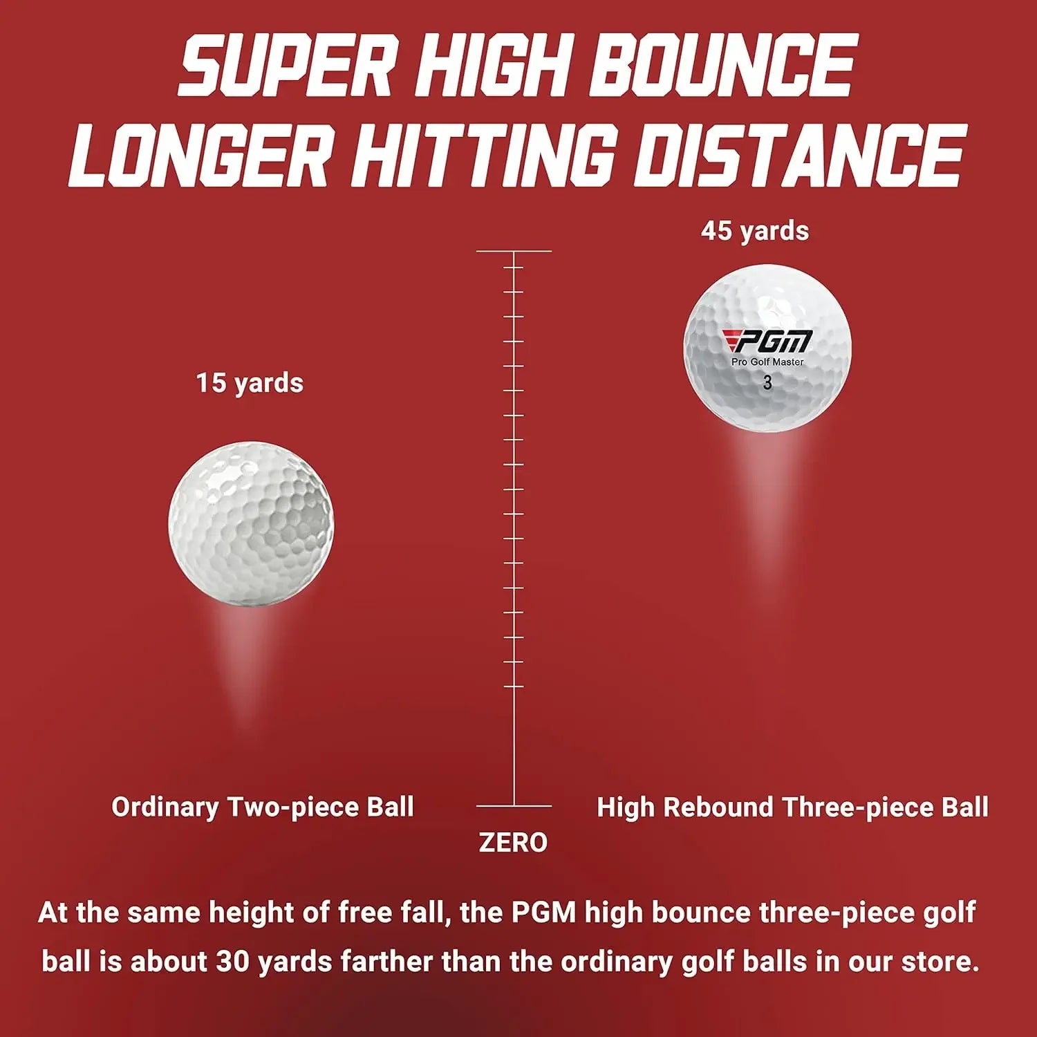 1/3/5/10pc Golf Practice Ball, High-Quality 3 Layer Ball for Competition Sports, 42.6mm Professional High Elastic Rubber Golf Ball
