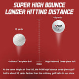 1/3/5/10pc Golf Practice Ball, High-Quality 3 Layer Ball for Competition Sports, 42.6mm Professional High Elastic Rubber Golf Ball
