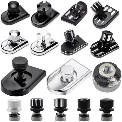 Motorcycle Universal Rear Fender Seat Screw Bolt Nut Knob Cover For Harley Sportster Fatboy Dyna Softail V-ROD Touring Tri Glide