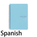 2023 A5 Spanish Agenda Notebook Bullet Daily Weekly Journal Schedule English Planner Organizer School for Office Stationery