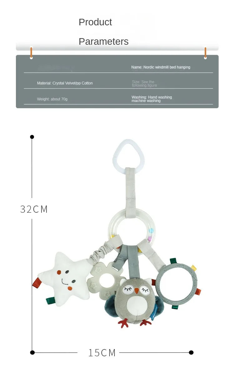 Baby Toys for 0 3 6 12 Months Rainbow Activity Plush Animal Stroller Hanging Toy for Baby Car Seat Crib Travel Sensory Baby Toys