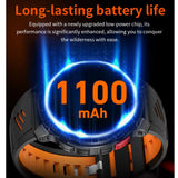 Novo Smartwatch T-Rex3 Pro 2026 – Bateria de 1100mAh, GPS com rastreamento de rota, Resistência à água 5ATM, Monitoramento de esportes e corrida, Bússola, Estilo militar