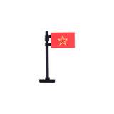 MOC City Street View National Flag Series WW2 Accessories Building Blocks Franch Italy Military Army War DIY Kid Bricks Toy Gift
