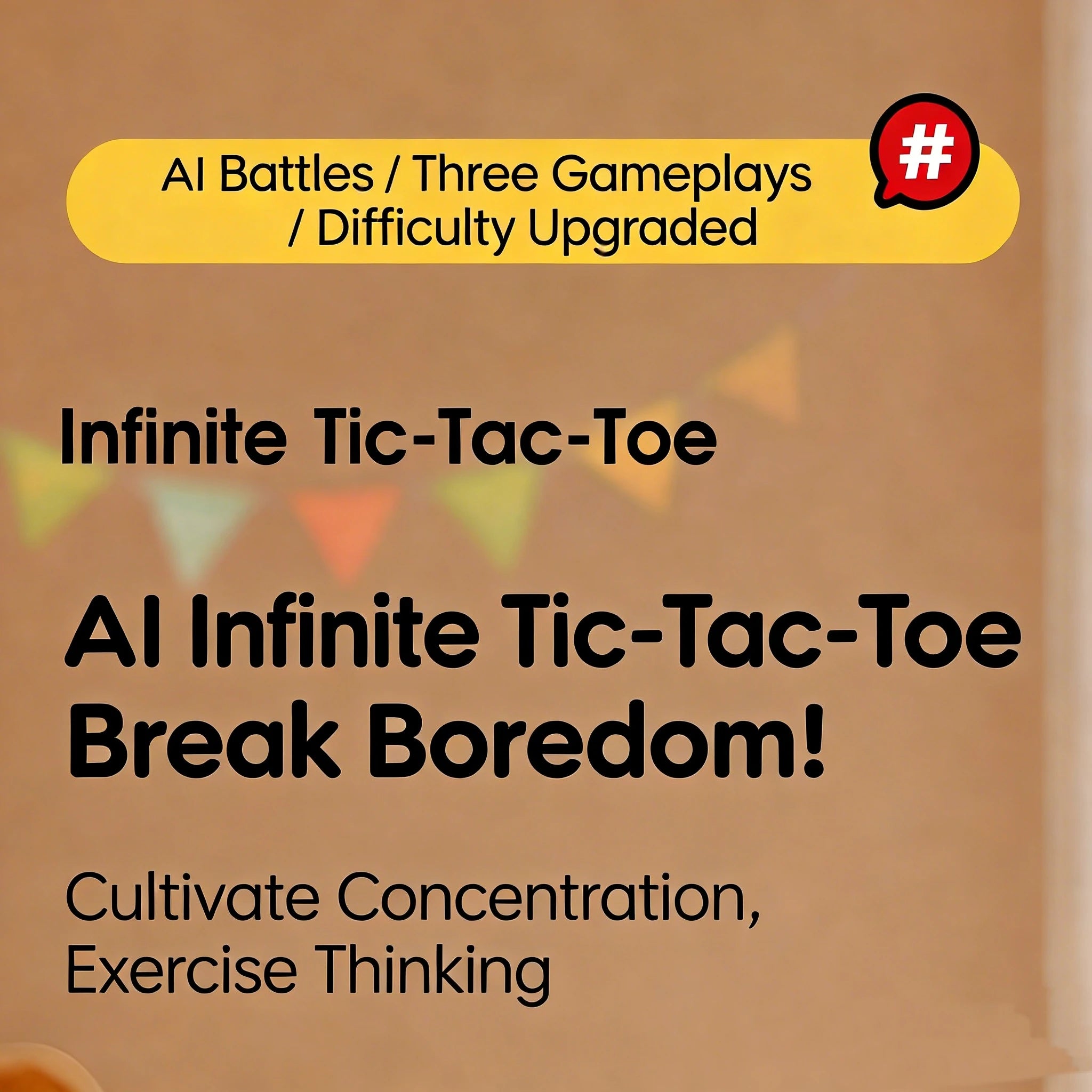Electronic Chessboard Tic Tac Toe Multifunctional Children's Education Strategy Toy Parent-Child Fun Interactive Brain Game