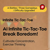 Electronic Chessboard Tic Tac Toe Multifunctional Children's Education Strategy Toy Parent-Child Fun Interactive Brain Game