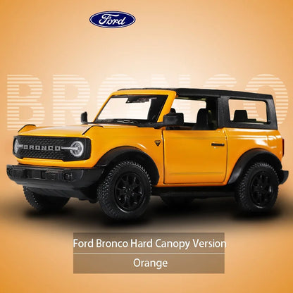 1:36 Ford Bronco Model Cars Porsche 911 Revuelto Alloy Diecast Car Toys With 2 Doors Opened Pull Back Function Vehicles For Kids