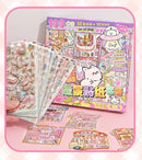50 in 1 landscape stickers miniature scene collection 3d three-dimensional girls children's educational toys