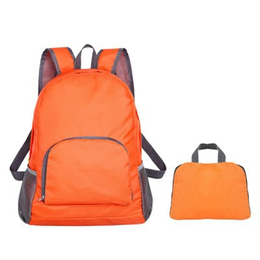 Unisex Foldable Backpack Travel Bag Lightweight Shoulder Backpacks Portable Outdoor Hiking Camping Sport Climbing Organizer Bags