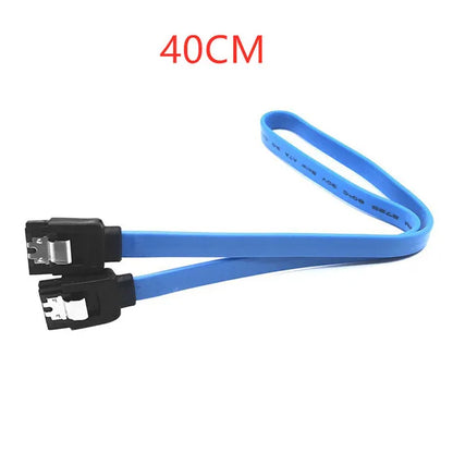 Cable de datos serial para disco duro de estado sólido Sata 3.0 de 40/50 cm, 6 Gb/s, multiespecificación, flexible, de transmisión rápida.