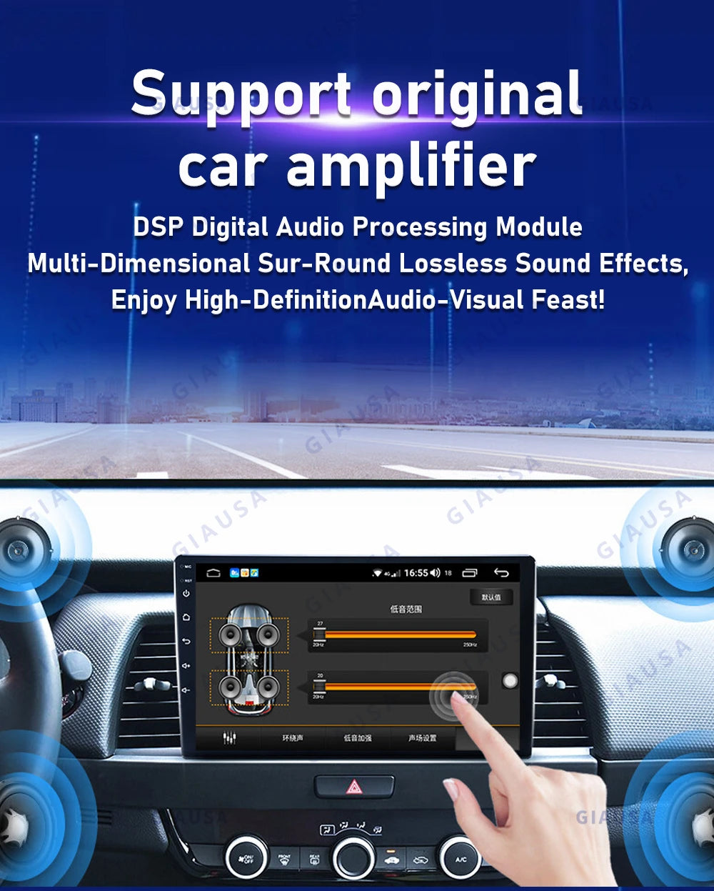 For Jeep Wrangler 2018-2022 Carplay LCD Instrument Panel Dual Screen Android Multimedia Video Player GPS Navigation Android Auto