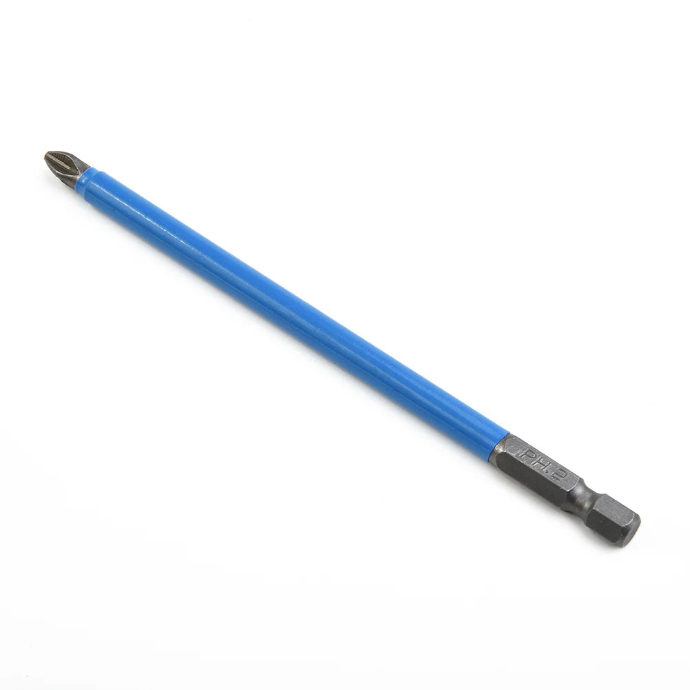 5Pcs PH2 Extra Long 127mm Magnetic Non-slip Screwdriver Bit Set 1/4 Hex Shank