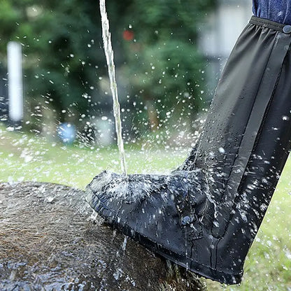 Capa de sapato de chuva à prova dwaterproof água ao ar livre tubo alto sapato cobre sapatos capas de poeira para motocicleta bicicleta capa de chuva adulto unisex