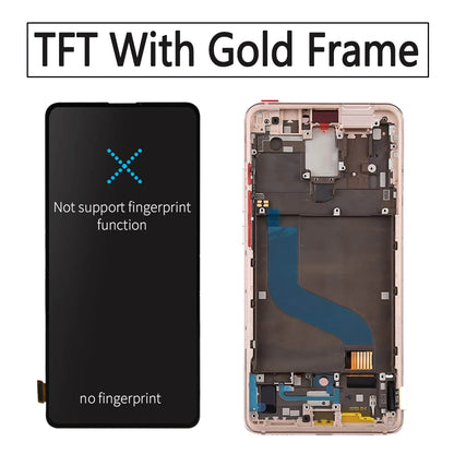 6.53" AMOLED For Xiaomi MI 9T Pro/MI 9T LCD Display Touch Screen Digitizer Assembly With Frame for Xiaomi Redmi K20 Pro /K20 LCD