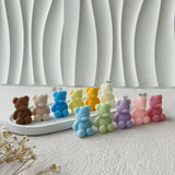 1pc Mini Bear Creative Scented Candles,for Home Atmosphere decoration And Photo Props Birthday Gifts Room Decor Gifts Graduation