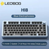LeoBog-Hi8 Kit Teclado Mecânico, Bluetooth Sem Fio, Teclado Hot Swap Gaming, Kits De Alumínio, 80 Chaves, Modo 3, 2.4G, Gif