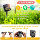 30 LED Solar Bubble Ball Lawn Lights Waterproof Solar Pathway String Light for Outdoor Garden Patios Trail Lighting Decoration