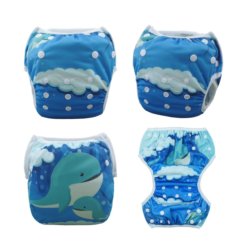 U PICK ALVABABY Swim Nappy Fashion Design Reusable Swim Diaper for Baby Under 1 year Old