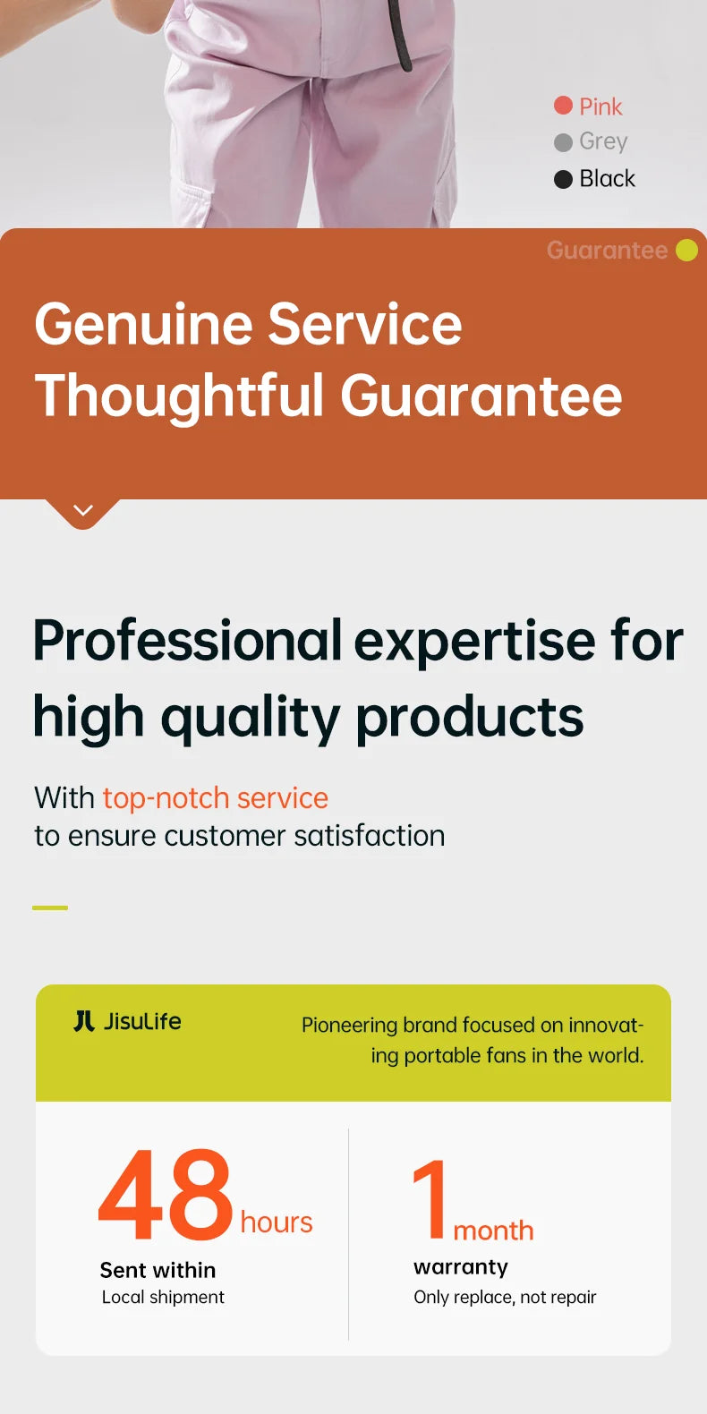 JISULIFE Handheld Turbo Fan,Super Strong Wind,5 Speeds,Long Battery Life,5000mAh,USB Rechargeable,Multipurpose Pocket fan