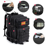 Trekking Rucksack Large Capacitywaterproof tactical backpack solid design ideal for hiking, camping, travel sports and outdoor