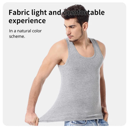 Men Vest Pure Cotton Bodybuilding Motion Outerwear Sweatshirt