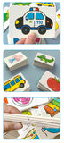 Montessori Cards Educational Toys for Children Learning Educational Puzzles Develop Cognitive Games for Babies Kids Baby Novel