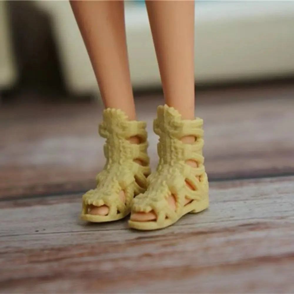 High Heels Boots for Female Dolls, Quality 1/6 Doll Shoes, Super Model 30cm Figure Doll Sandals, Slippers, Original Doll Shoes
