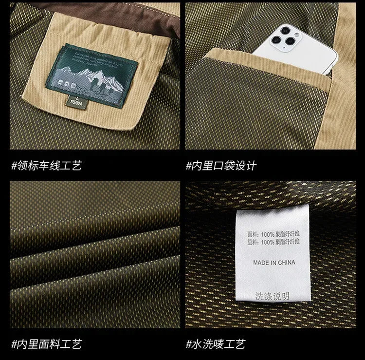 Spring Autumn Jacket Men Cotton Windbreaker Bomber Coat Military Men's Tactics Jackets Man Cargo Casual Jacket Mens Clothes 2024