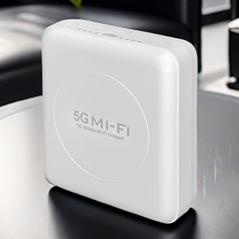 5G WiFi 6 Mobile Hotspot Router with SIM Card Slot Portable WiFi Device Pocket Mobile Hotspot for Home Office Travel