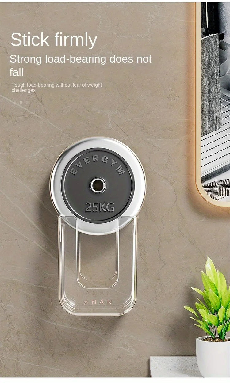 Wall-Mounted Wet Wipe Dispenser, Self-Adhesive Plastic Holder, with Large Opening, for Bathroom Tissue Storage Box Organizer