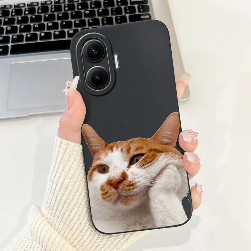 For Xiaomi Poco F7 Phone Cover For Redmi Turbo 4 Pro 5G Case Silicone Cute Cartoon Fashion Luxury Love Shockproof Bumper Funda