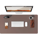 Large Mouse Pad,Office Desk Mat, Leather Desk Pad Protector, Non-Slip PU Leather Desk Blotter, Laptop Desk Pad