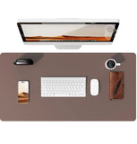 Large Mouse Pad,Office Desk Mat, Leather Desk Pad Protector, Non-Slip PU Leather Desk Blotter, Laptop Desk Pad