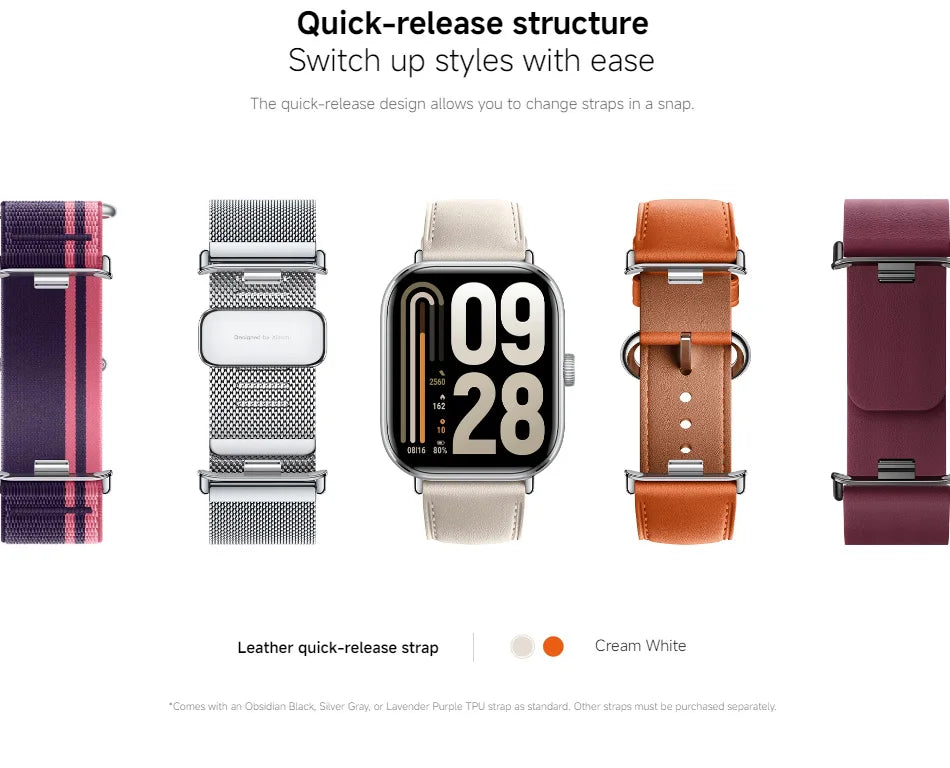 Global Version Xiaomi Redmi Watch 5 2.07 "60Hz AMOLED Screen Built-in GNSS Bluetooth Call 150 + Sports Modes 24 Days Battery Life