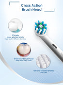 Oral B Vitality Cross Action Electric Toothbrush Rechargeable With 2 Minutes Timer Rotation Clean White Teeth Black/White Brush