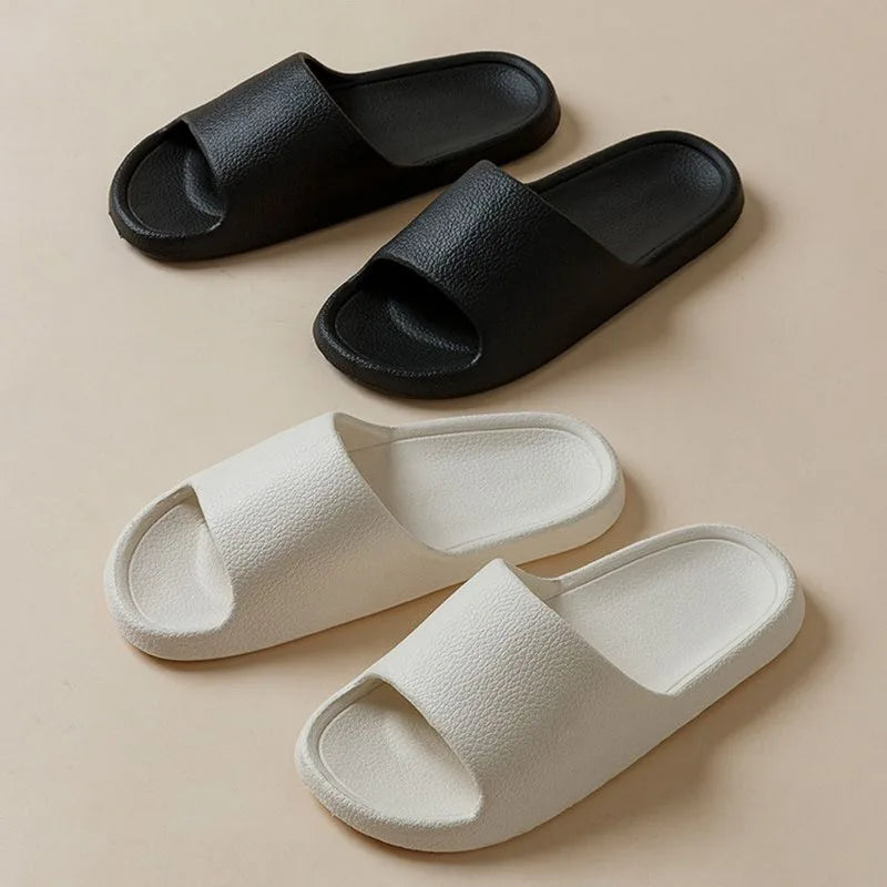 Summer Fashion Slippers Women's Shoes Cloud Slippers For Men Home Flat Sandals Massage Flip Flops Couples Bathroom Indoor Slides