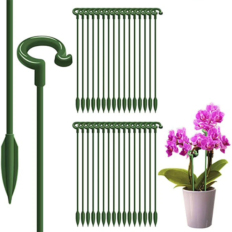 1-15PCS Plant Supports Stakes Flower Stand Sticks Reusable Plant Clips Bonsai Fixing Tool Flower Grow Holder Garden Tools