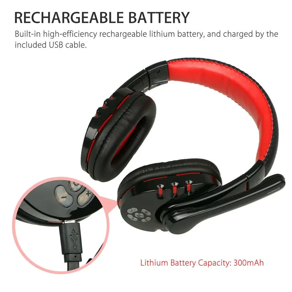 Wireless Gaming Headset for Xbox PC PS4 With Mic LED Volume Control Noise Cancelling Games Earphones Headphones Accessories