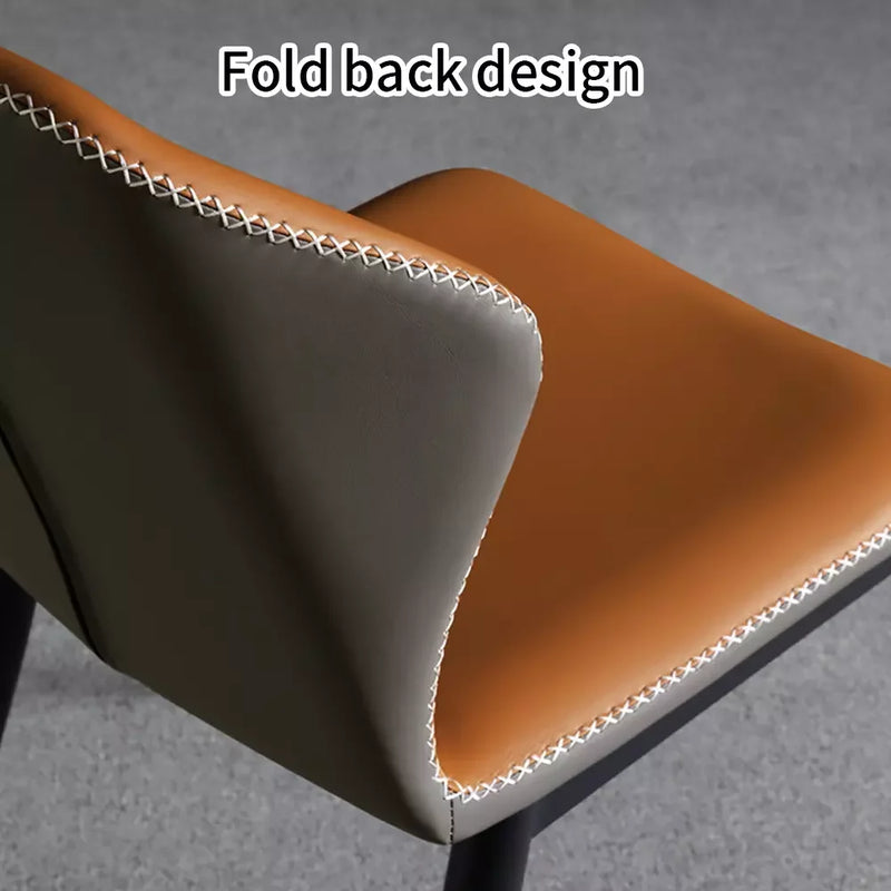 2pc dining chair Kitchen Chairs PU Padded Seat chair Cafe Chair Soft Bedroom Luxury Chairs Relaxing Home Furniture Kitchen Chair
