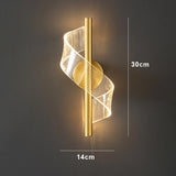 Lámpara colgante nórdica de espiral LED para mesita de noche, iluminación interior, dormitorio, sala de estar, decoración del hogar, luz acrílica moderna