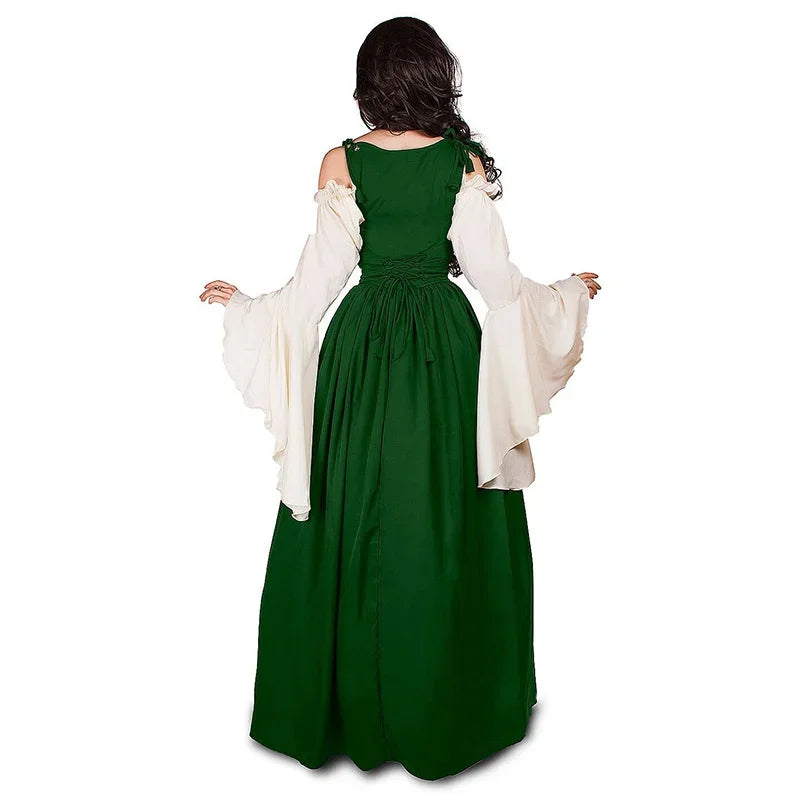 Medieval Punk Dress Cosplay Halloween Costumes Women Palace Carnival Party Disguise Princess Female Victorian Vestido Robe