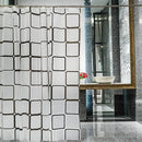 Cortinas de ducha de baño con ganchos, impermeables y resistentes al moho, mamparas de baño duraderas, cortinas de ducha de tela autocortables de PE EVA.