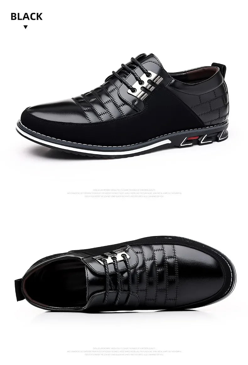 2024 Autumn Business Casual Shoes for Men Trend Classic Leather Shoes Outdoor Men Sneakers Sewing Breathable Men's Dress Shoes