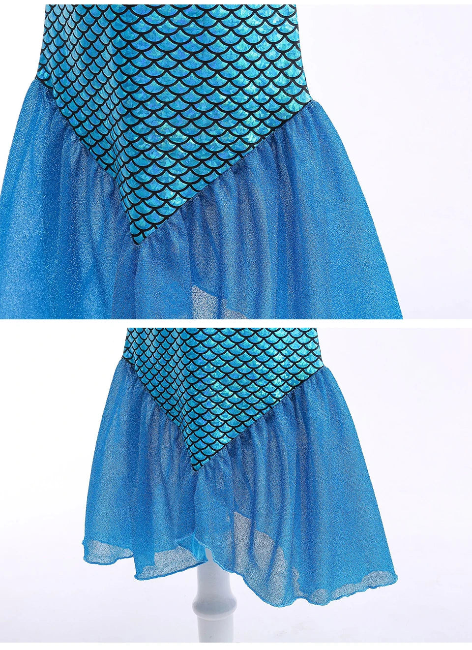 Children's Mermaid Cosplay Costume Girls' Role Play Costume Carnival Halloween Birthday Party Costume Summer Princess Dress