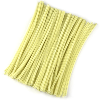 100pcs Chenille Stems Toys DIY Strips Twist Bar Anvil Wire Craft Pipe Creative Hobby Children Plush Stick Chenille Sticks