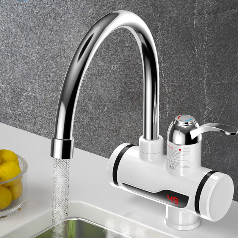 3000W Electric Kitchen Water Heater Tap Instant Hot Water Faucet Heater Cold Heating Faucet Tankless Instantaneous Water Heater
