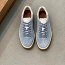 Classic Leisure Sport Board Shoes Men's Couple British Simple Match Dequn White Shoes Flat Heel Breathable Cement Ground